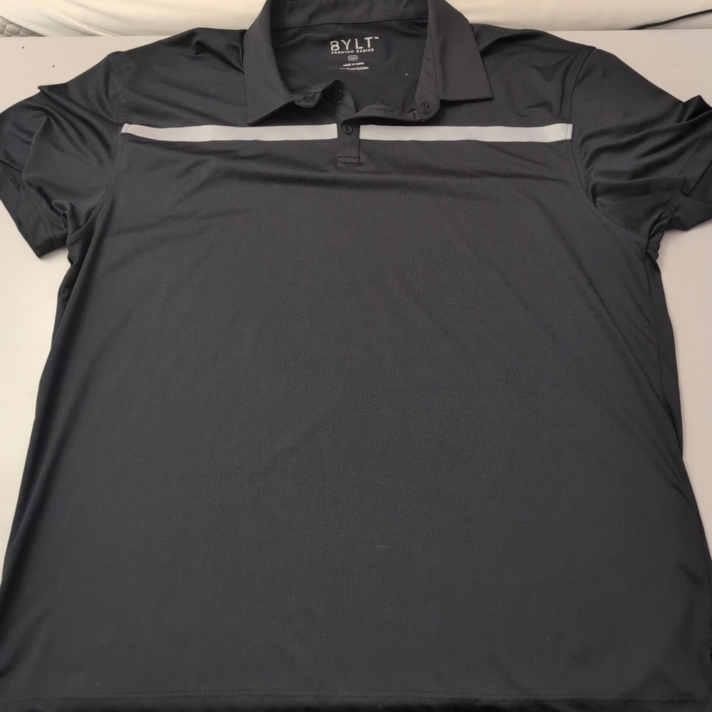 BYLT Men's Black Polo Shirt Like New